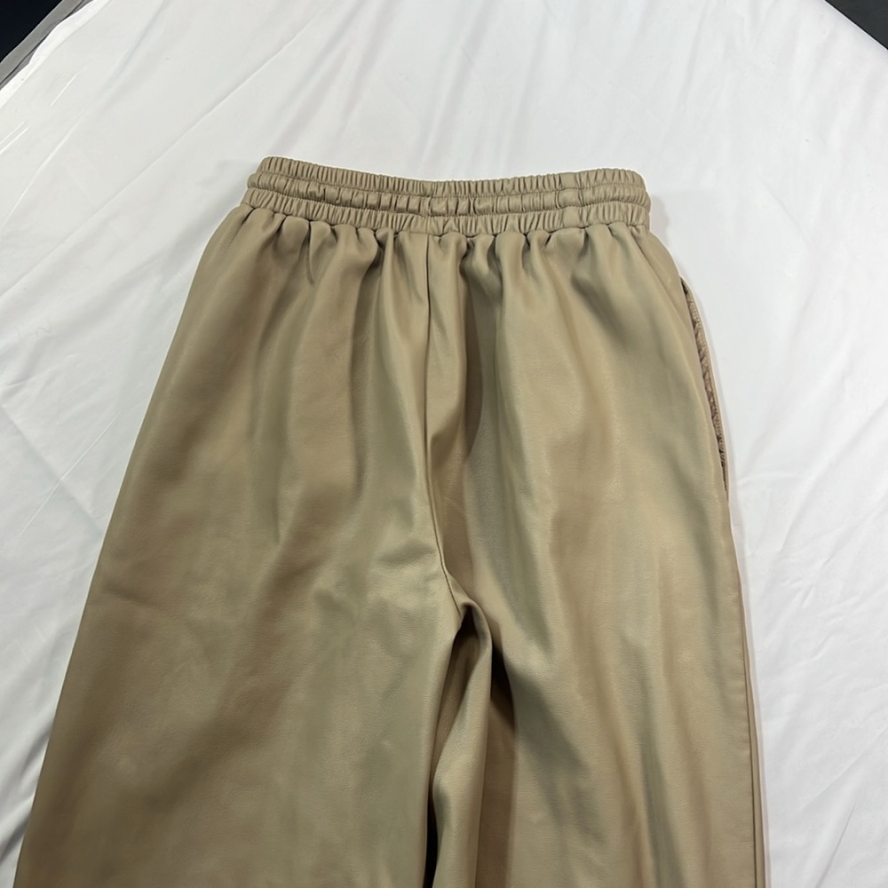 River island faux leather wide leg pull on pants size 6 - Picture 6 of 10